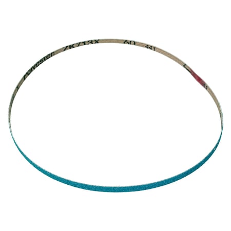 Pferd Coated Belt, Zirc, 1/4"x24", 60 Grit, 1/4" W, 24" L, Coated, Zirconia Alumina, 60 Grit 49699